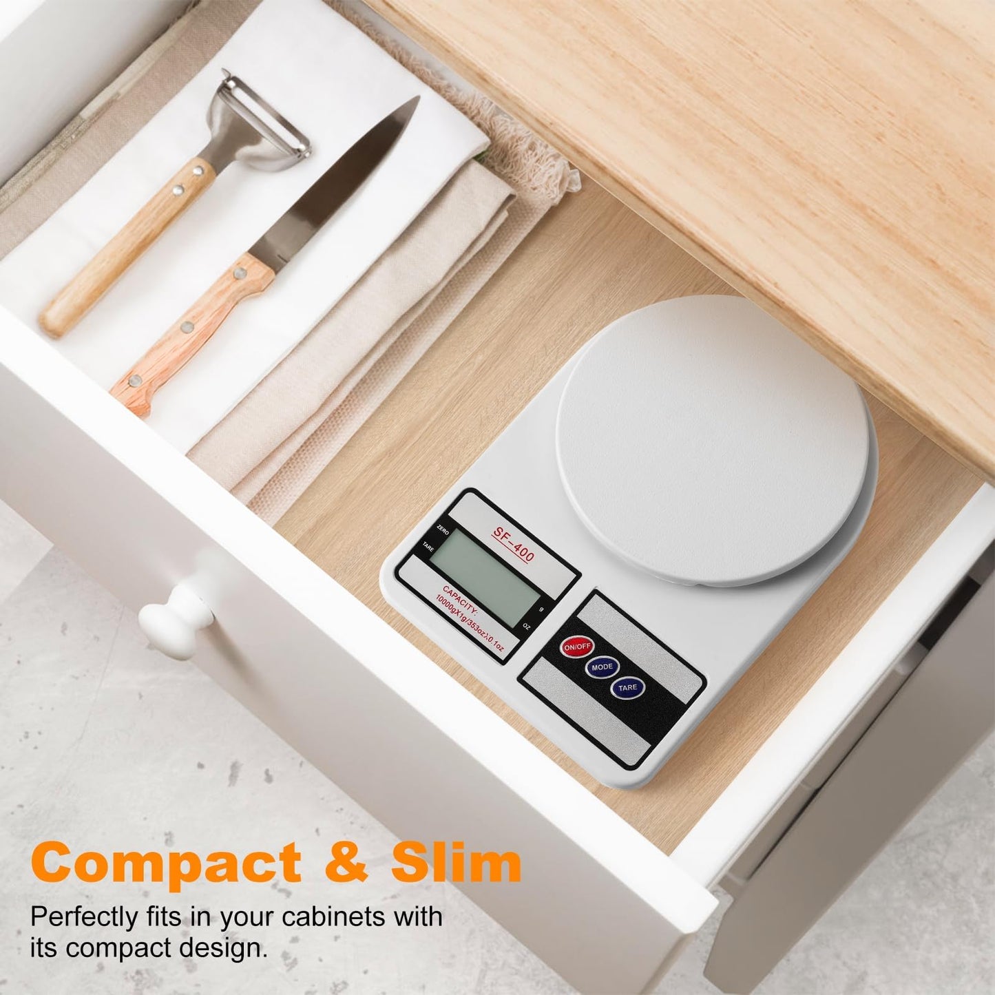 DIGITAL KITCHEN SCALE – 10KG STAINLESS STEEL