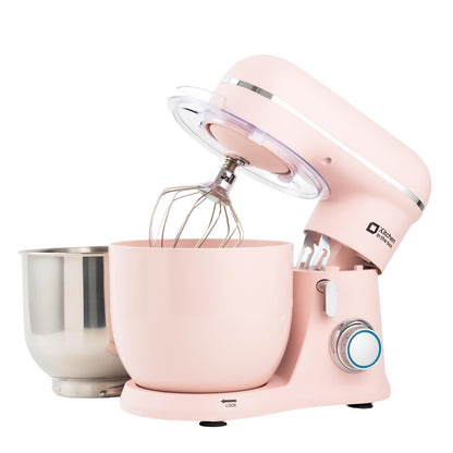 Kitchen in the box Stand Mixer, 4.5QT+5QT Two bowls Electric Food Mixer, 10 Speeds 3-IN-1 Kitchen Mixer for Daily Use with Egg Whisk,Dough Hook,Flat Beater (Onyx Black, 5QT)