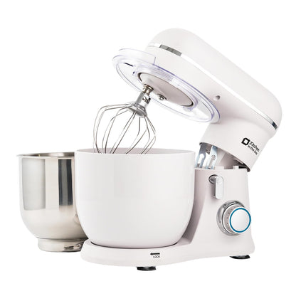 Kitchen in the box Stand Mixer, 4.5QT+5QT Two bowls Electric Food Mixer, 10 Speeds 3-IN-1 Kitchen Mixer for Daily Use with Egg Whisk,Dough Hook,Flat Beater (Onyx Black, 5QT)