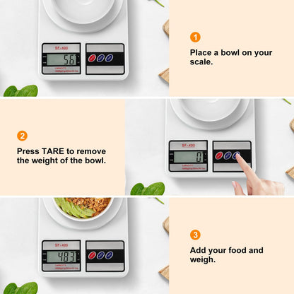 DIGITAL KITCHEN SCALE – 10KG STAINLESS STEEL