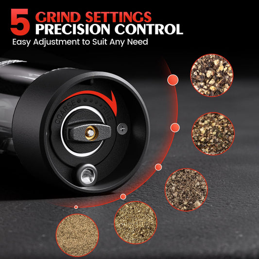 ELECTRIC SALT & PEPPER GRINDER – LARGE CAPACITY