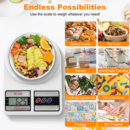 DIGITAL KITCHEN SCALE – 10KG STAINLESS STEEL