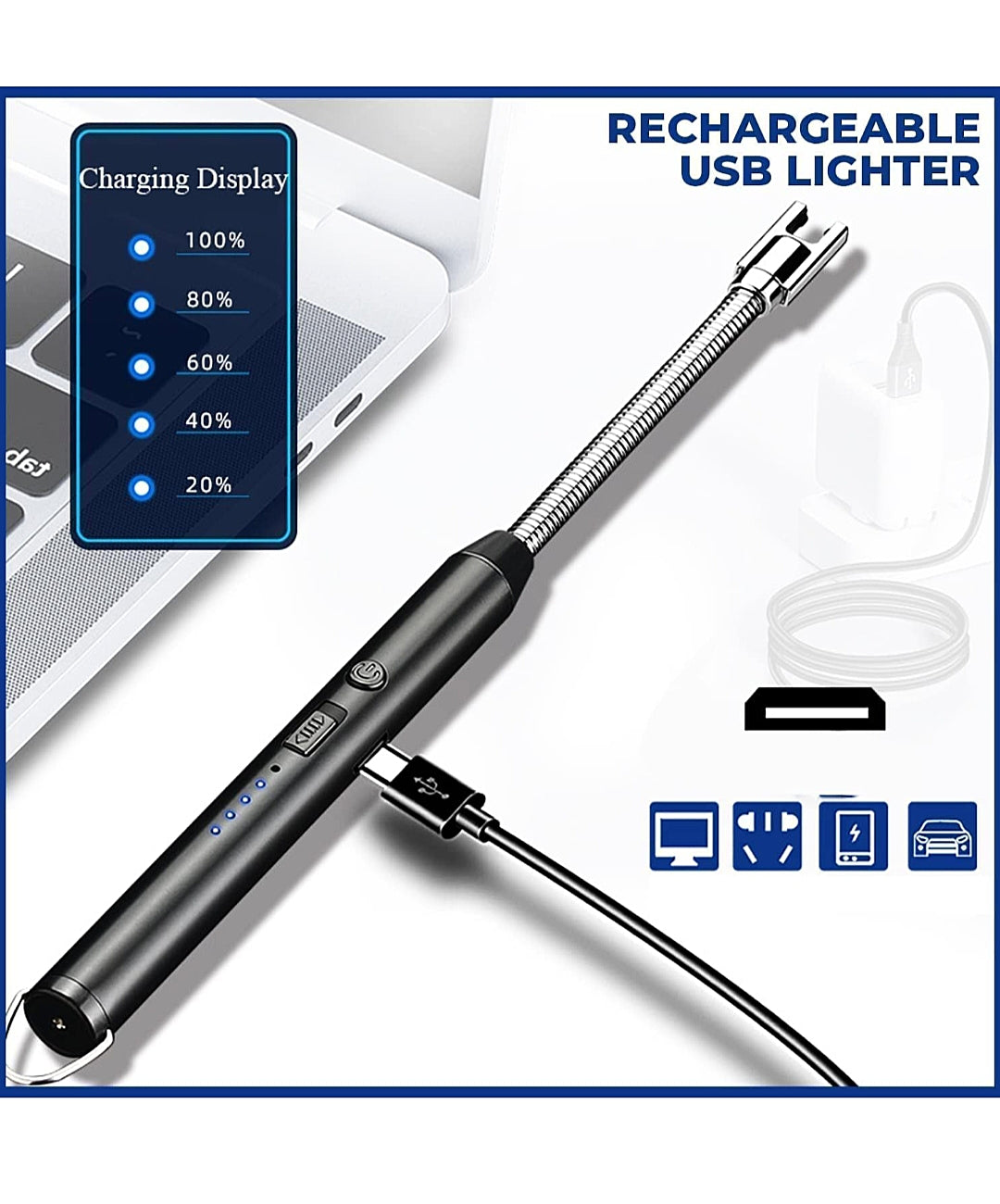 USB ARC LIGHTER – FLEXIBLE NECK