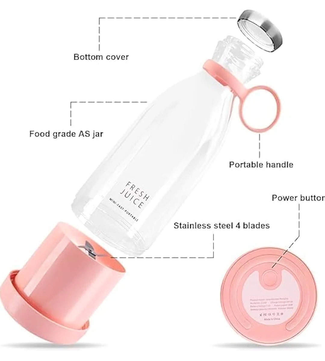 PORTABLE MINI JUICER BLENDER