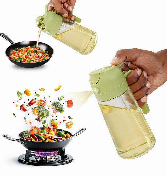 2-IN-1 OIL SPRAYER & DISPENSER – 500ML