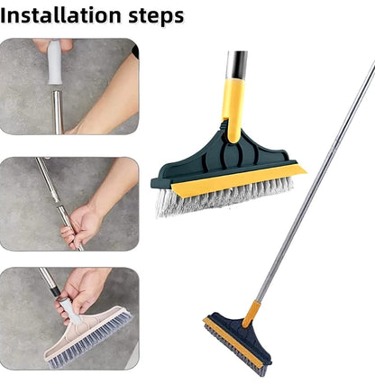 2-IN-1 BATHROOM CLEANING BRUSH & WIPER
